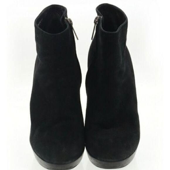 Dior TR1206 Suede Leather Platform‎ Ankle Booties Stiletto Heels Black Sz 37 5.5 - Picture 2 of 15